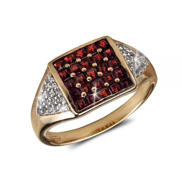 Daniel Steiger Garnet Regent Men's Ring