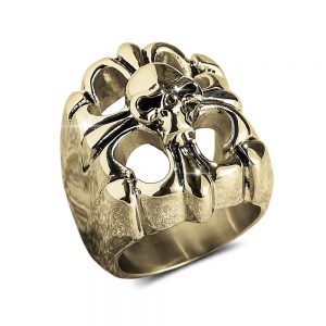 Daniel Steiger Gold Skull Arena Ring