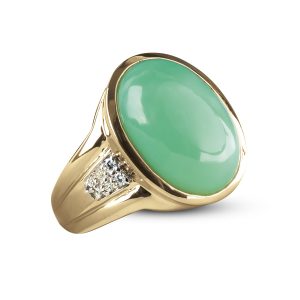 Daniel Steiger Golden Chrysoprase Men's Ring