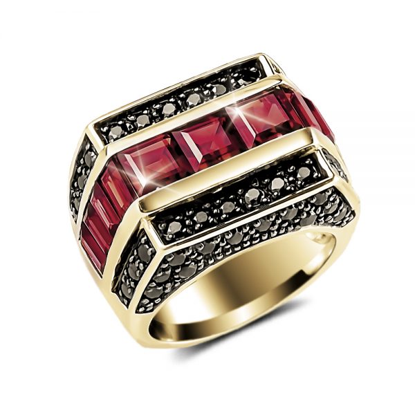 Daniel Steiger Insight Garnet Men's Ring