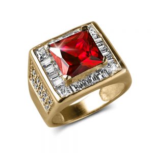 Daniel Steiger Large Red Rock Ring