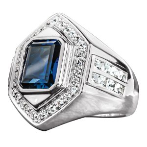 Daniel Steiger Laveen Men's Rhodium Ring