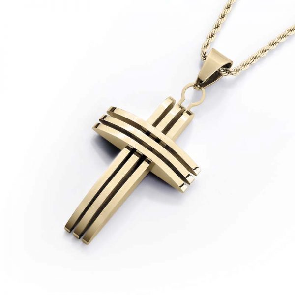 Daniel Steiger Linear Cross Pendant