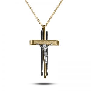 Daniel Steiger Linear Crucifix Pendant