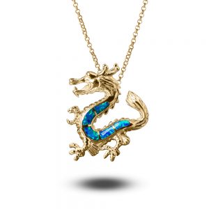 Daniel Steiger Majesterial Opal Dragon Pendant