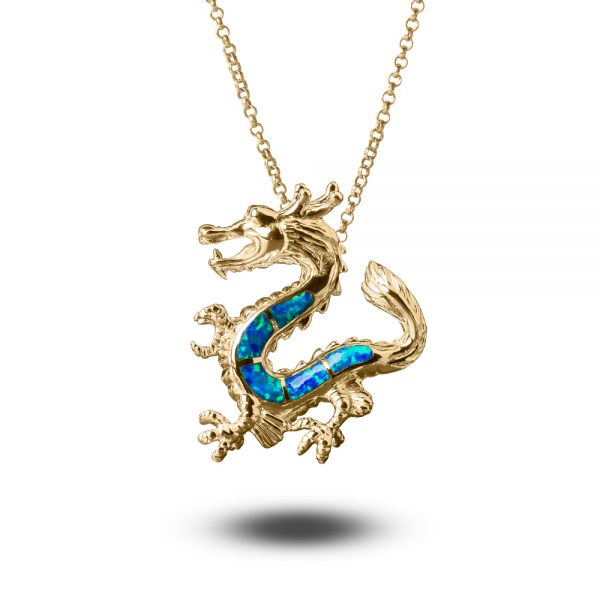 Daniel Steiger Majesterial Opal Dragon Pendant