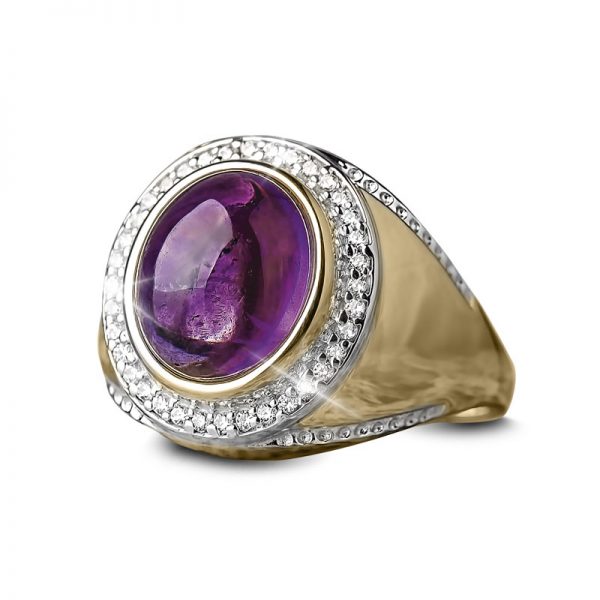 Daniel Steiger Majestic Amethyst Men's Ring