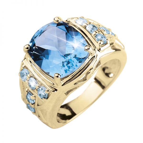 Daniel Steiger Mediterranean Blue Topaz Ring