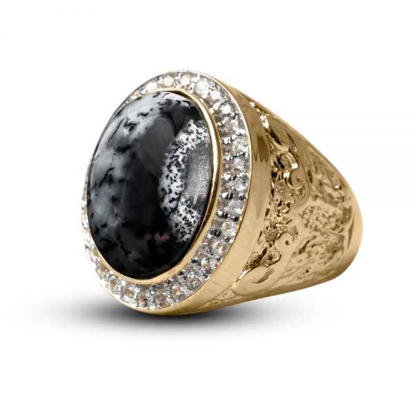 Daniel Steiger Men's Dendrite Opal Ring