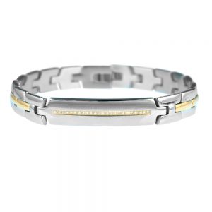 Daniel Steiger Men's Diamond Alphagraph Bracelet