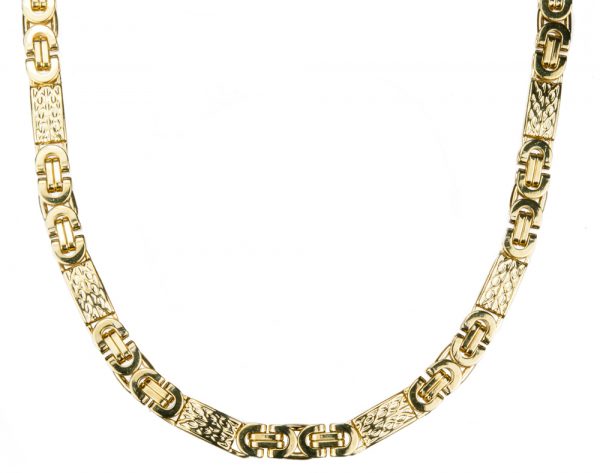 Daniel Steiger Men's Gold Lattice Necklace