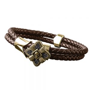 Daniel Steiger Men's Midnight Skull Gold Fused Bracelet