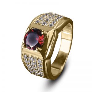 Daniel Steiger Men's Techmaster Garnet Ring