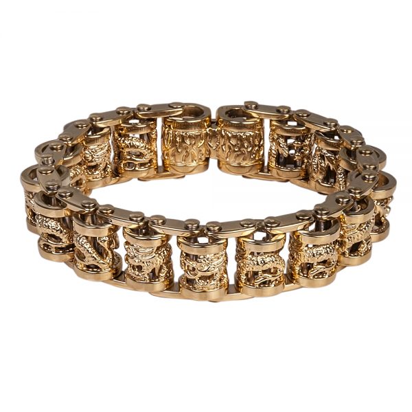 Daniel Steiger Men's Yellow Gold Scroll Bracelet