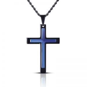 Daniel Steiger Midnight Black Cross Pendant