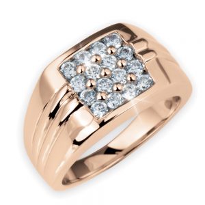 Daniel Steiger Mirage Men's Ring Rose Gold