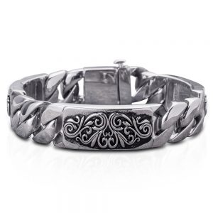 Daniel Steiger Montana Scroll Bracelet Steel