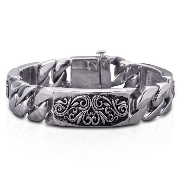 Daniel Steiger Montana Scroll Bracelet Steel