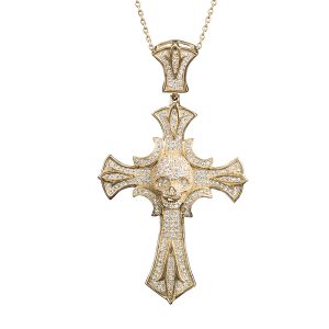 Daniel Steiger Night Skull Cross Pendant