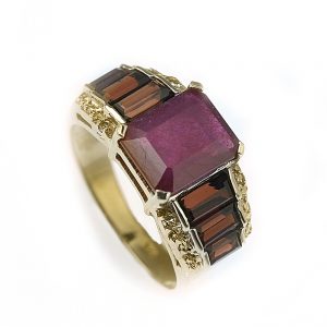 Daniel Steiger Rapido Ruby Men's Ring