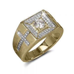 Daniel Steiger Roma Cross Men's Ring