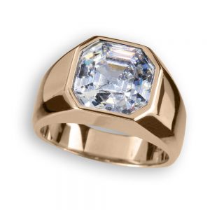 Daniel Steiger Rose Gold Asscher Cut Ring