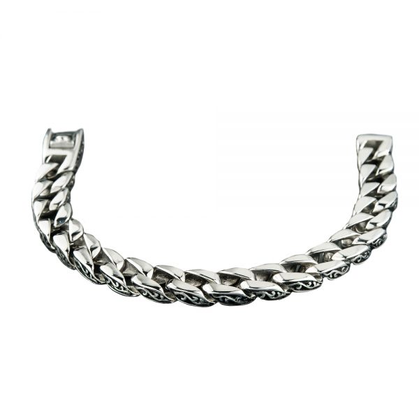 Daniel Steiger Scroll Steel Collection Necklace