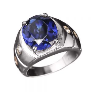 Daniel Steiger Shadow Men's Blue Ring