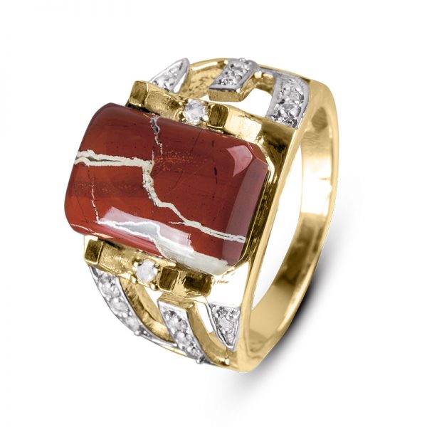 Daniel Steiger Silver Jasper Ring