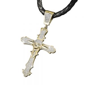 Daniel Steiger Skull Cross Gold Pendant