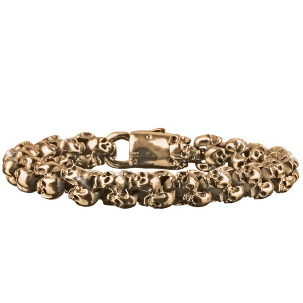 Daniel Steiger Skull Dynamite Gold Bracelet