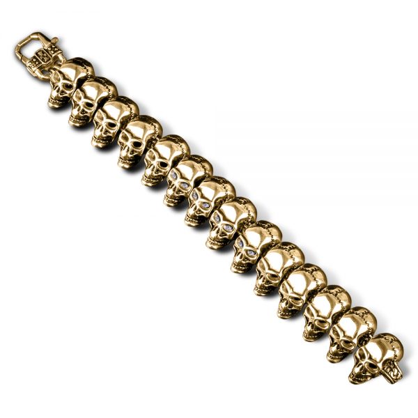 Daniel Steiger Skullhead Gold Bracelet