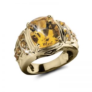 Daniel Steiger Sunset Citrine Men's Ring