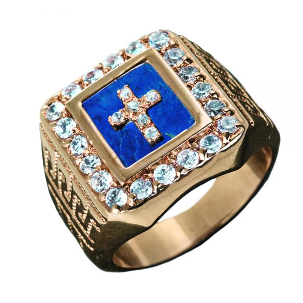 Daniel Steiger Testament Ring Gold & Lapis Lazuli