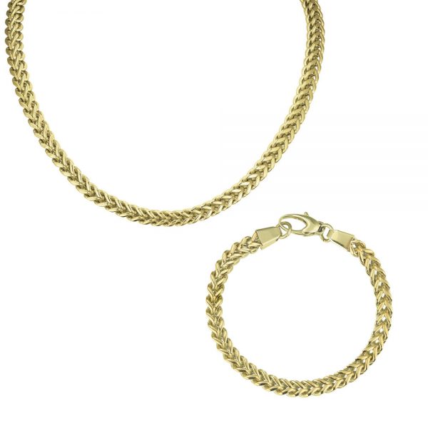 Daniel Steiger Twist Rope Necklace and Bracelet Set