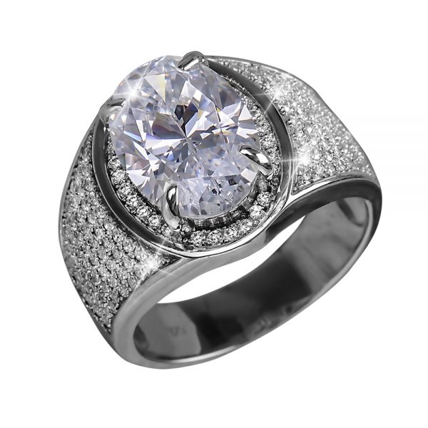 Daniel Steiger Universe Men's Rhodium Ring