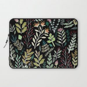 Dark Botanic Computer Cover by Samantha Dolan - Laptop Sleeve - 13"