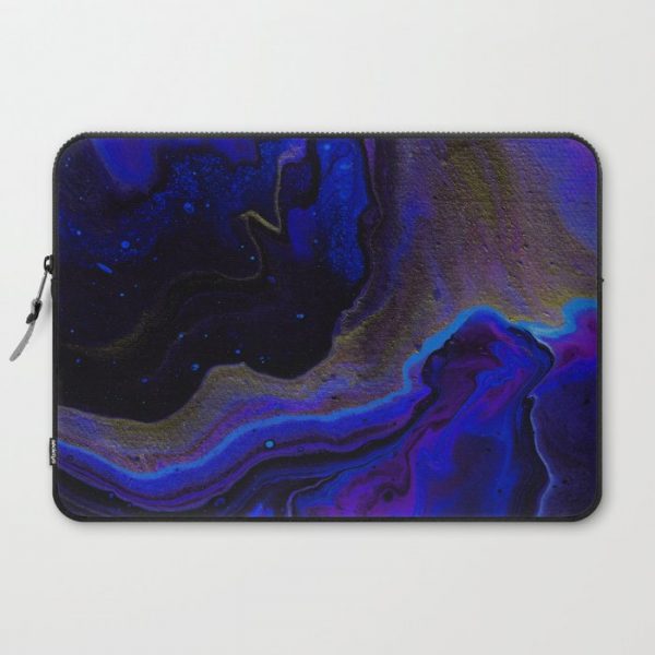 Dark Purple Blue Galaxy - Midnight Shades Computer Cover by makoccino - Laptop Sleeve - 15"