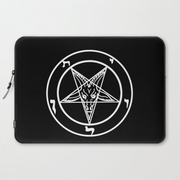 Das Siegel des Baphomet - The Sigil of Baphomet (white) Computer Cover by Weltenbrand - Laptop Sleeve - 15"