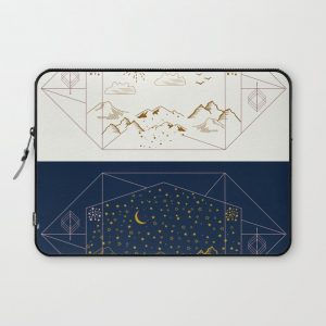 Day and Night Landscapes Computer Cover by famenxt - Laptop Sleeve - 13"