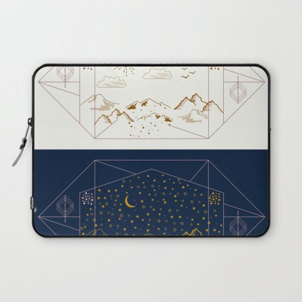 Day and Night Landscapes Computer Cover by famenxt - Laptop Sleeve - 13"