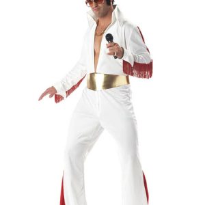 Disco Costume Retro 1970s Halloween Men Outfit White Jacket Pants And Sash 3 Piece