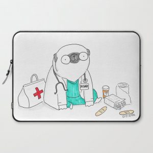 Doctor Pug Computer Cover by 157ofgemma - Laptop Sleeve - 15"