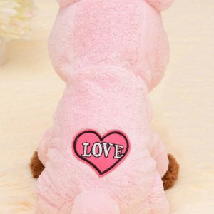 Dog Halloween Costume Pig Pink Fleece Pet Costume Halloween