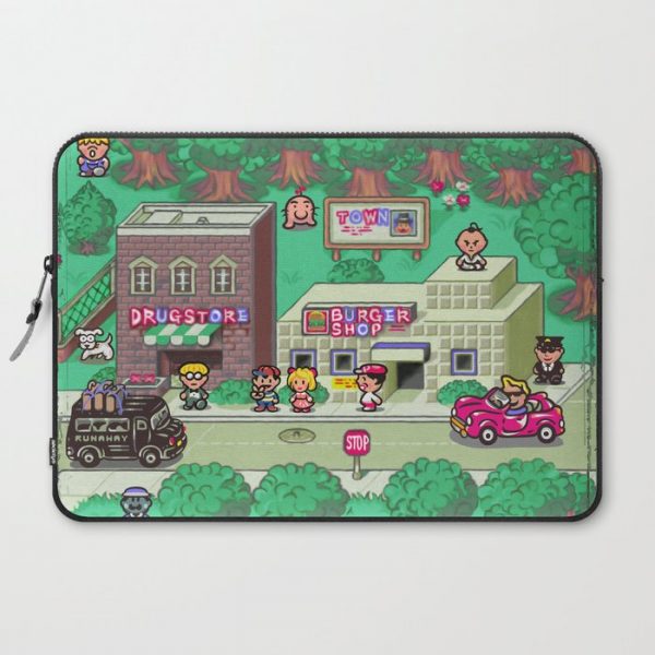 Earthbound town Computer Cover by likelikes - Laptop Sleeve - 15"