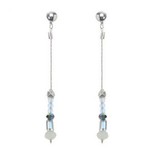 Elegant Crystal Beads Long Earrings