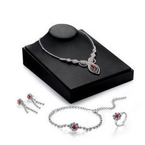 Elegant Jewelry Set Luxury Zircon Earrings Necklace Set