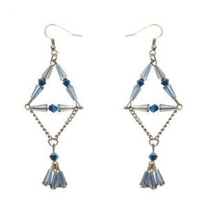 Elegant Tassel Crystal Long Earrings