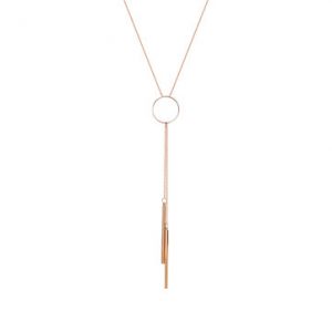 Elegant Women's Necklace Rose Gold Tassel Necklace