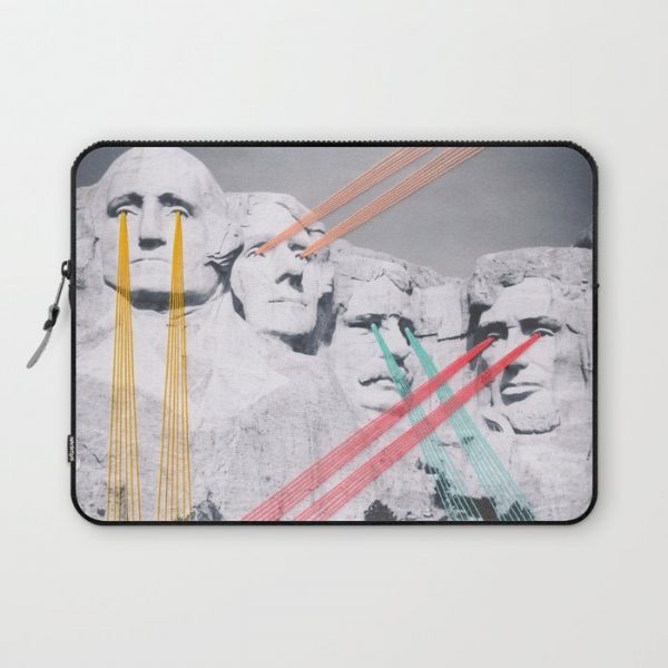 Embroidered Mt. Rushmore Computer Cover by Mana Morimoto - Laptop Sleeve - 13"